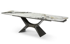 Стол раскладной Richard 160-240, светлая керамика/серый Стол раскладной Richard 160-240, светлая керамика/серый