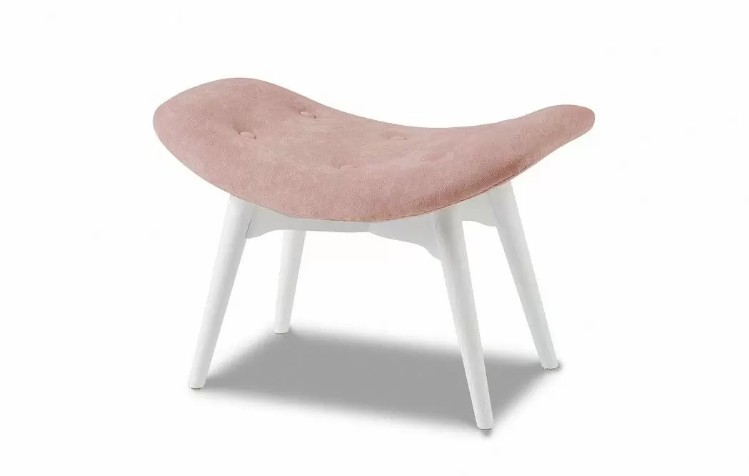 Оттоманка Contour, розовый/белый