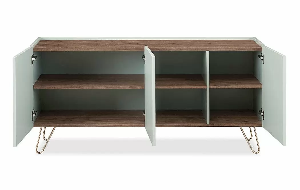 Буфет Tilda, светло-серый/орех - фото 7