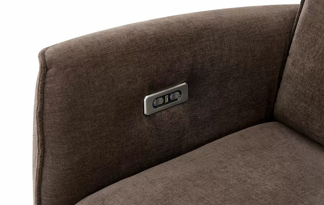 Кресло-реклайнер Leblon, коричневый - фото 3