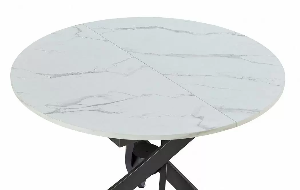 Стол раскладной Charly 100-129, светлый мраморный рисунок - фото 6