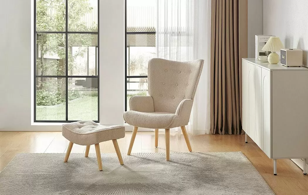 Кресло Hygge, кремовый/натуральный - фото 2