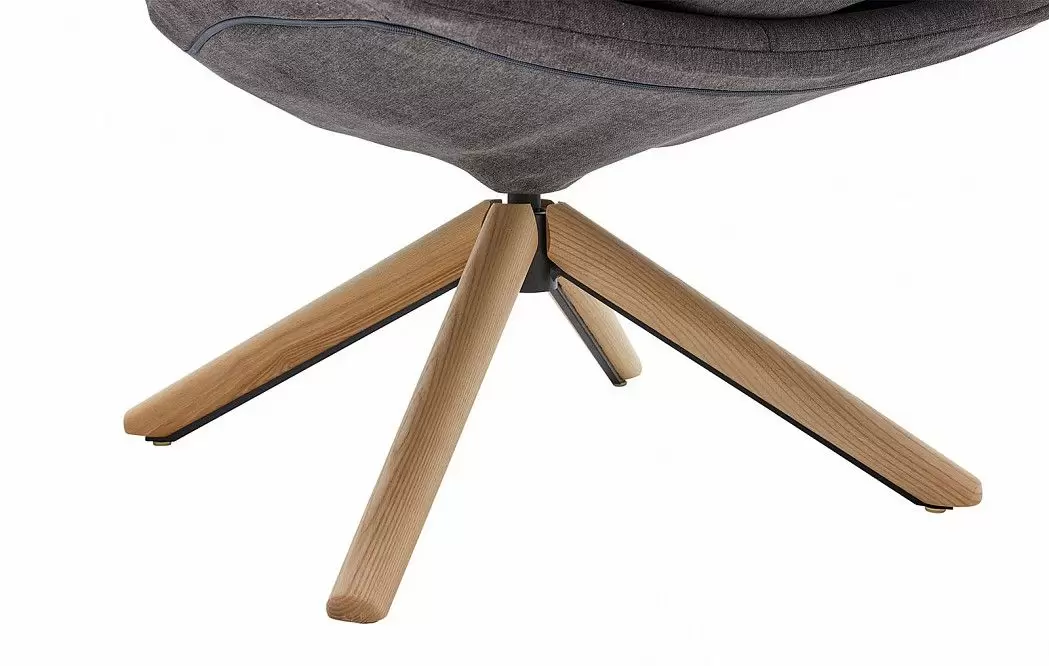 Кресло и оттоманка в стиле Husk, серый - фото 7