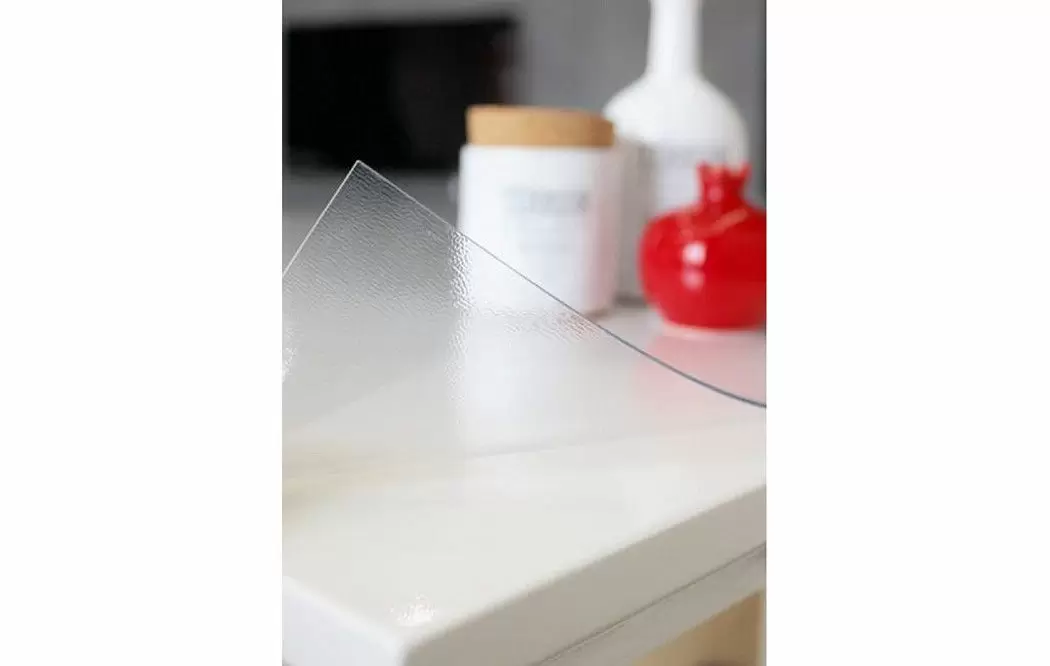 Защитное покрытие (рифленое) "Гибкое стекло" 120*80 см, толщина 1,5 мм