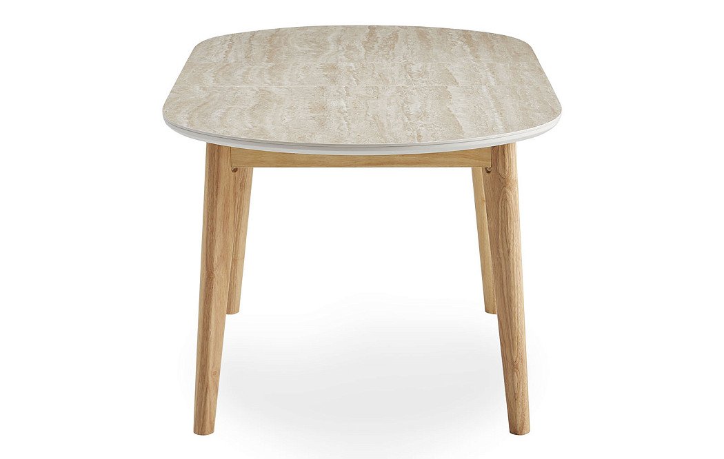 Стол раскладной Elsa 120-150, керамика травертин - фото 10