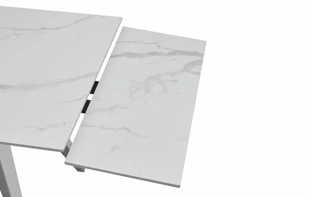 Стол раскладной Ramses 160-230, белый мрамор/хром - фото 7