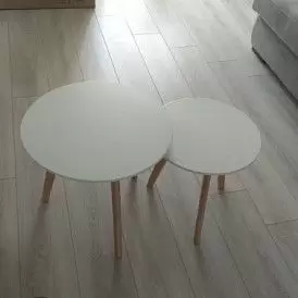 Набор из 2-х столов Fiesta, белый/дуб