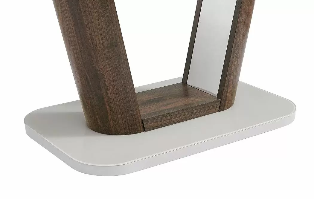 Стол раскладной Ester 120-160, бежевый/коричневый - фото 15