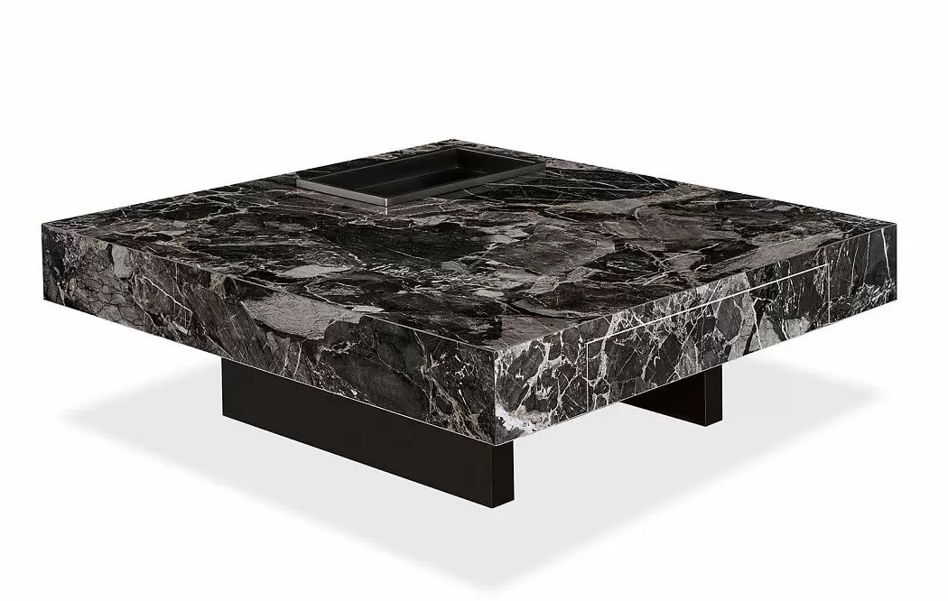 Стол журнальный Gabrielle (100), черный камень
