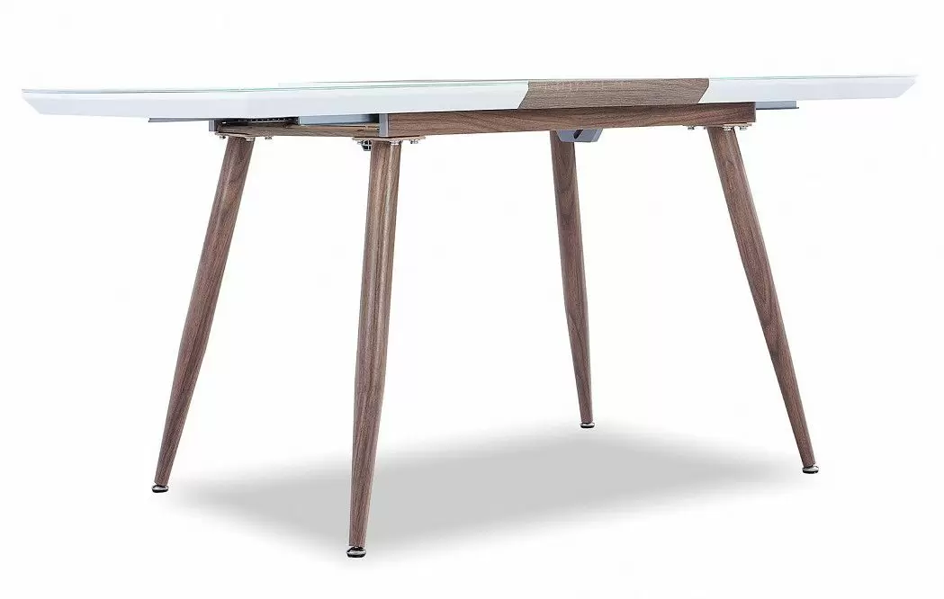 Стол раскладной Fredric 120-160, белый/дуб - фото 10