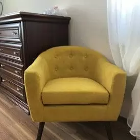 Диван Florence 2-х местный, темно-серый/цветные пуговицы