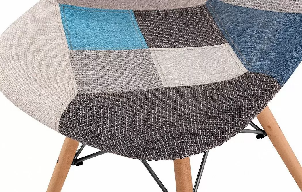 Стул Jolene (в стиле Eames), синий пэчворк - фото 7