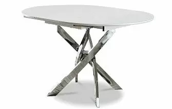 Стол раскладной Charly 100-129, белый/хром