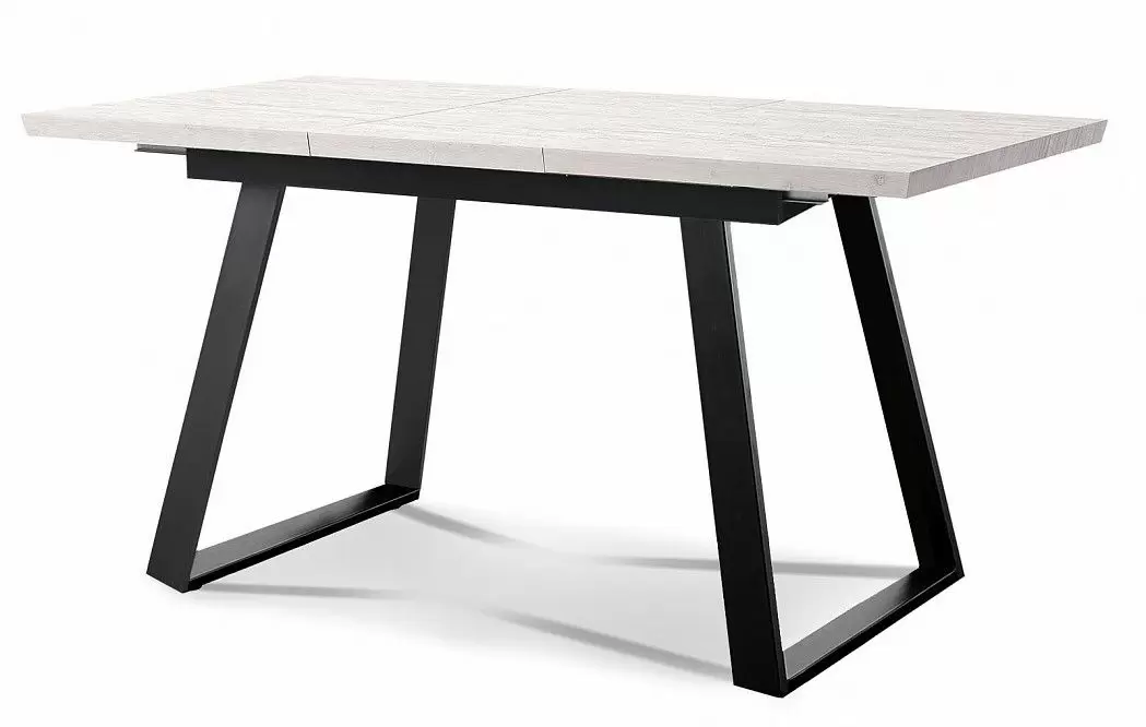 Стол раскладной Denver 110-150, светлый дуб/черный