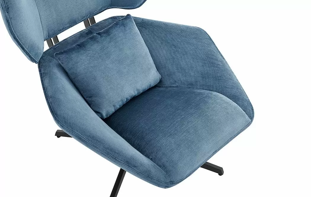 Кресло и оттоманка Boston, синий - фото 5
