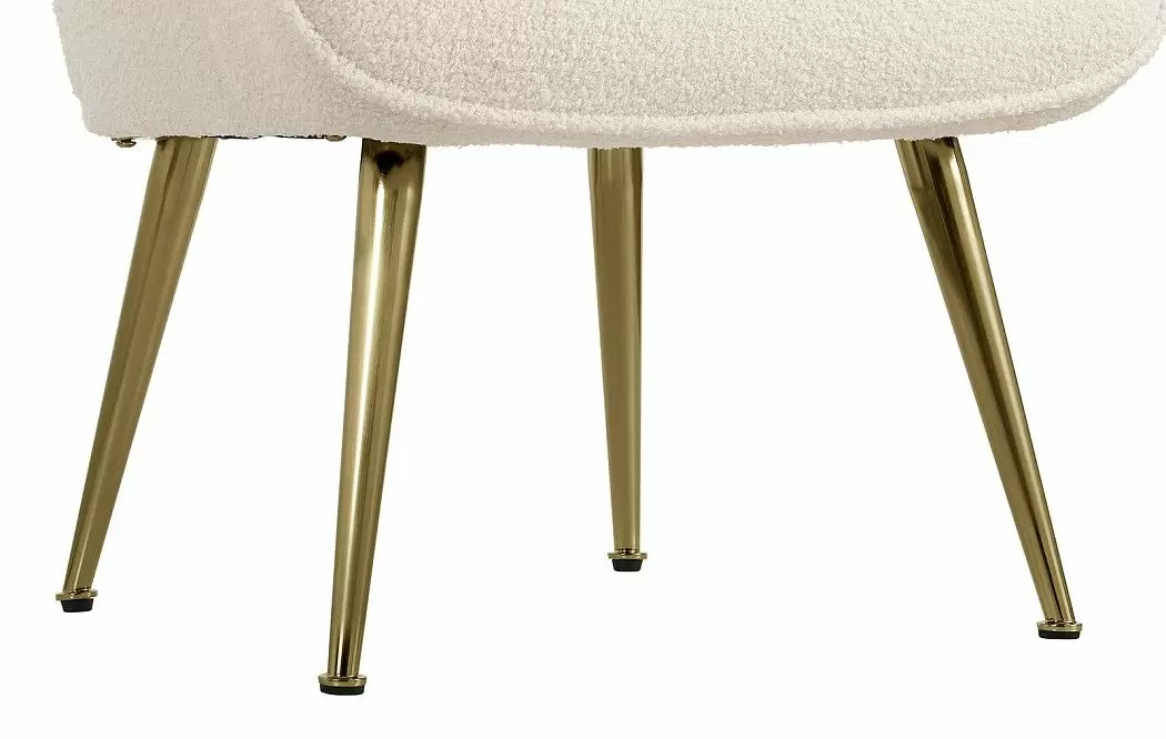 Кресло Hygge, слоновая кость/золото - фото 6