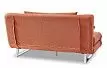 Комплект мягкой мебели Rosy, папайя/хром