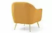 Кресло Carmen, желтый/золотые ножки