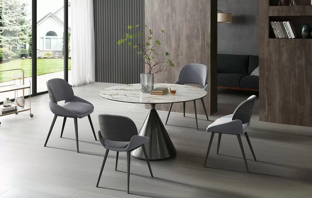 Стол Sanremo 130, белая керамика/металл - фото 4