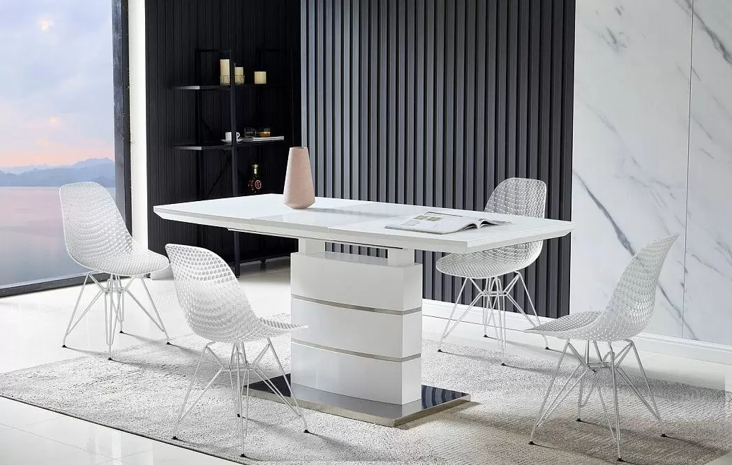 Стол раскладной Verona Glass (120), белый матовый - фото 22