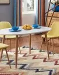 Стол Universal + 3 желтых стула Jackson