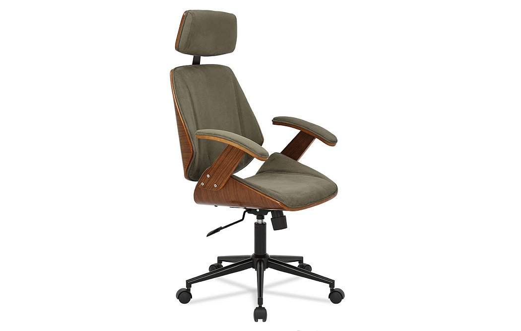 Кресло Benjamin, зеленый/орех - фото 6