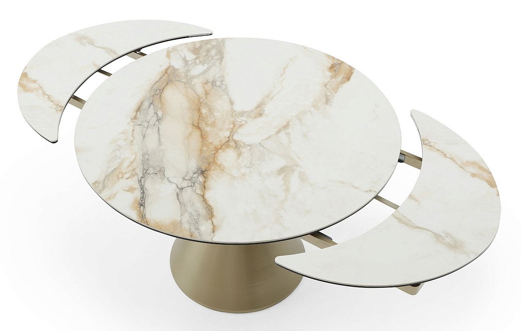 Стол раскладной Josephina 120-180, керамика/шампань - фото 6