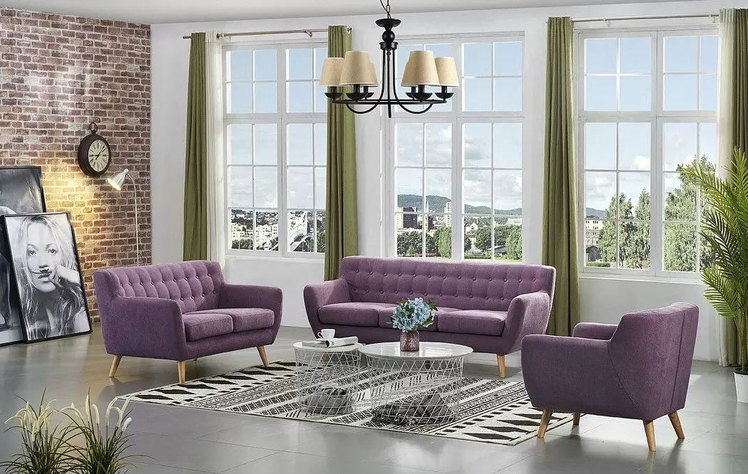 Диван Copenhagen 2-х местный, лиловый - фото 2