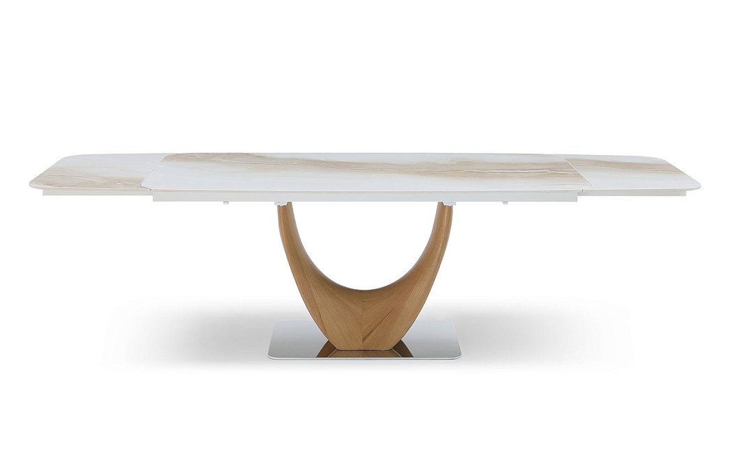 Стол раскладной Rimini Ceramic 160-240, бежевая керамика/ясень - фото 13