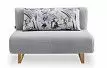 Диван-кровать Rosy 2-х местный, серый/цветочный принт