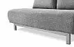 Диван-кровать Doris, серый цвет/хром