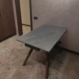 Стол Valencia + 4 бежевых стула Berta