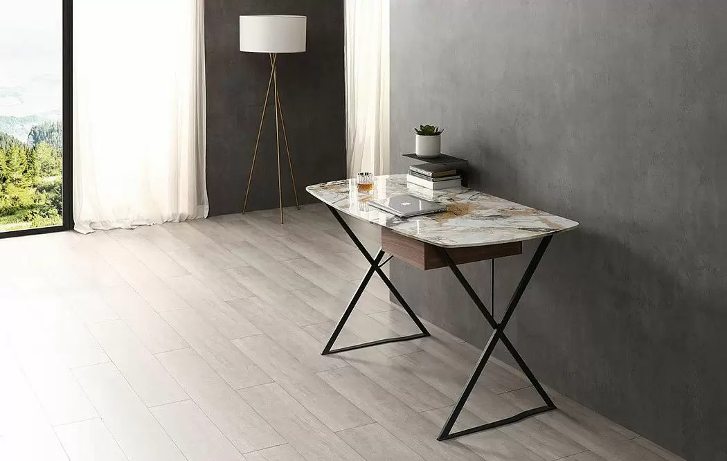 Стол письменный Marcus, светлая керамика - фото 13