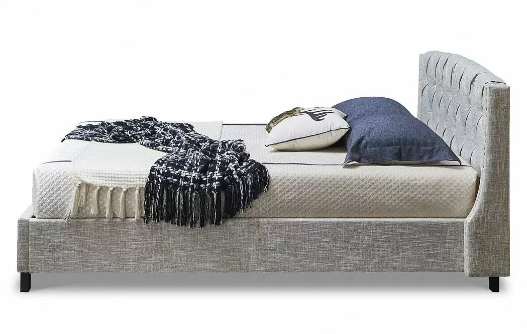 Кровать Evita 160x200, кремовый - фото 5