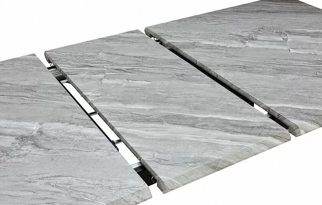 Стол раскладной Ofelia 120-160, серый мраморный рисунок - фото 8