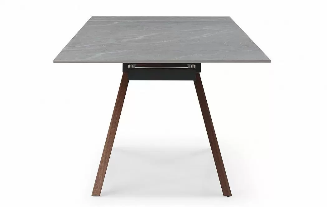 Стол раскладной Valencia 160-240, серая керамика/орех - фото 11