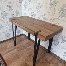 Стол письменный Project, орех/черный