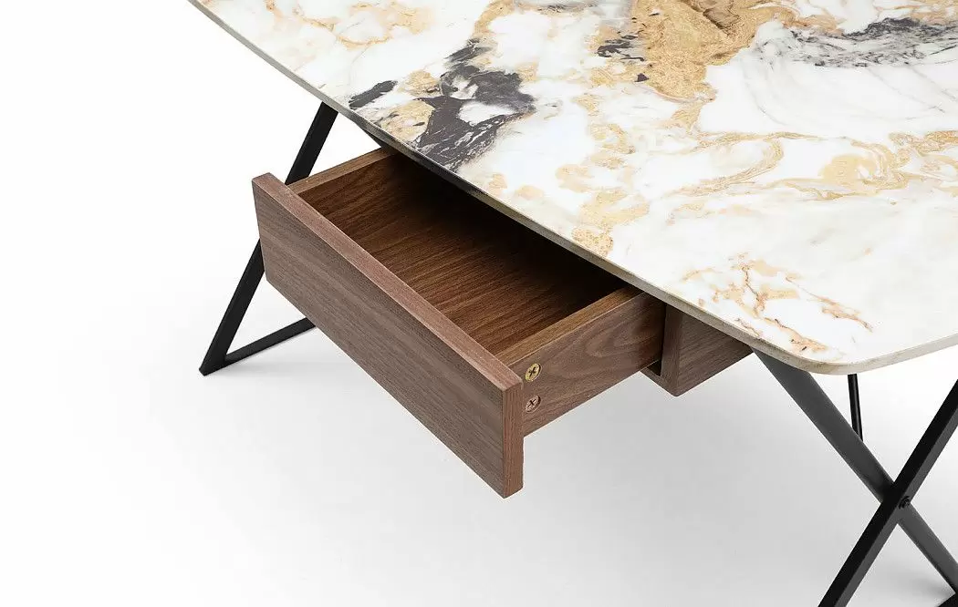 Стол письменный Marcus, светлая керамика - фото 8