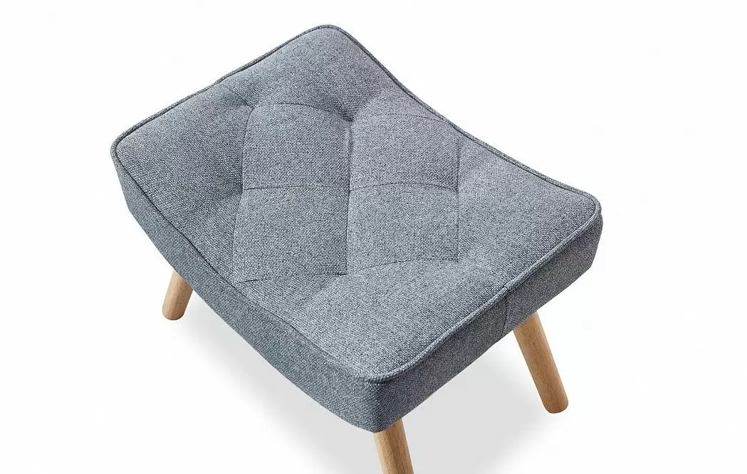 Кресло и оттоманка Hygge, серый/натуральный - фото 15