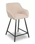 Стул полубарный Edwin, пудровый/черный