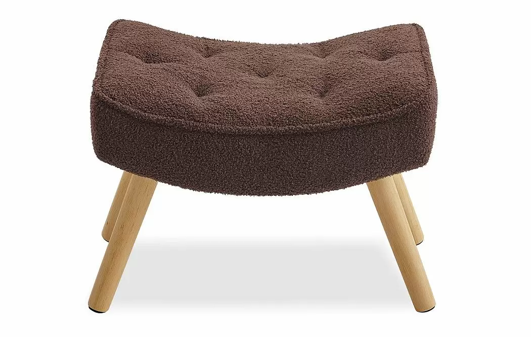 Кресло и оттоманка Hygge, коричневый/натуральный - фото 15