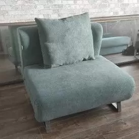 Кресло-кровать Rosy, бирюзовый/хром