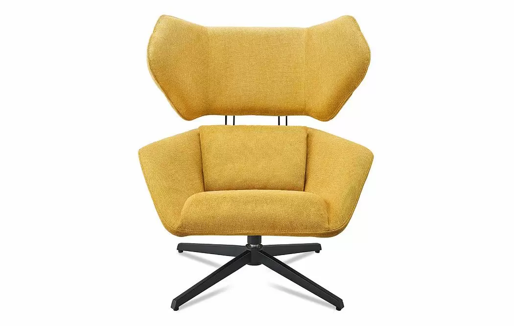 Кресло и оттоманка Boston, желтый - фото 4