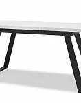 Стол раскладной Dakota 140-180, белый/черный