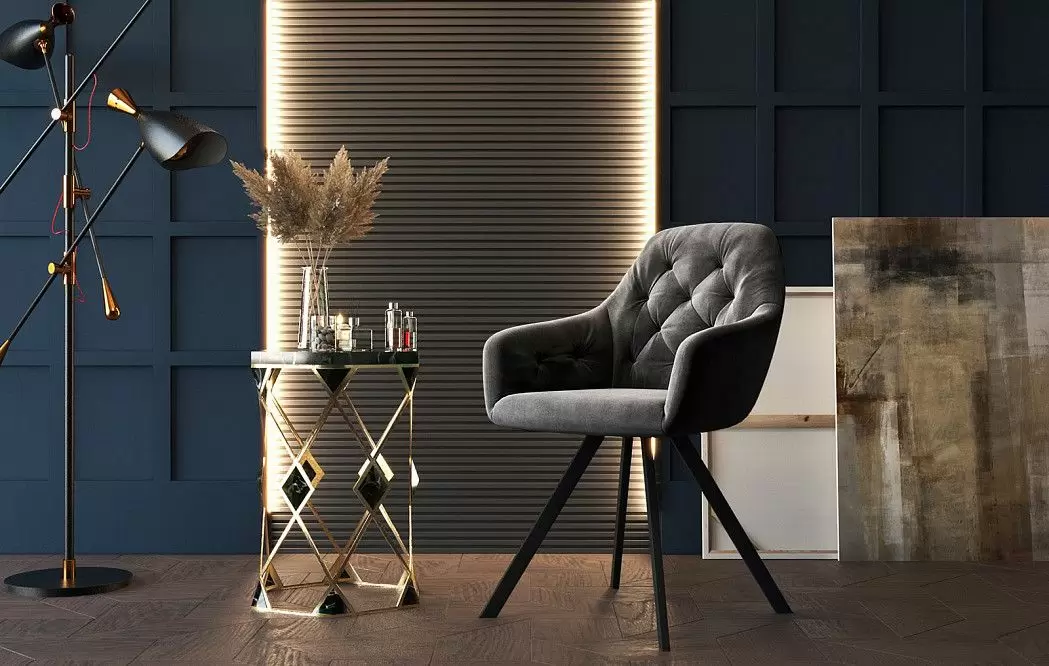 Стол Dusseldorf + 4 темно-серых стула Glenn - фото 3