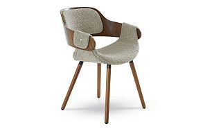 Стул Jody, песочный тедди/орех