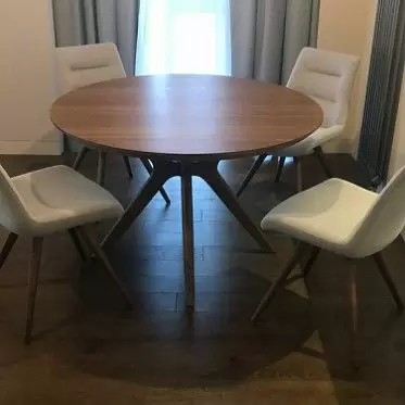 Стол Clark, орех 1635254737822, стул Max