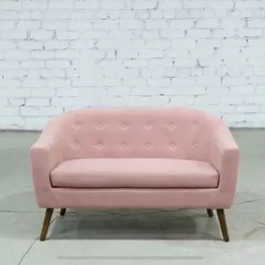 ВИДЕО Диван Florence 2-х местный, коралловый/орех