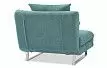 Кресло-кровать Rosy, бирюзовый/хром