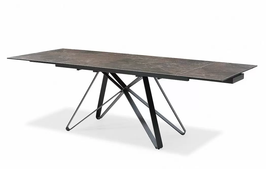 Стол раскладной Butterfly 160-240, темная керамика